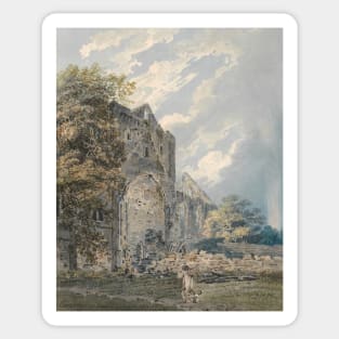 Pluscardine Abbey, Elgin by Thomas Girtin Sticker